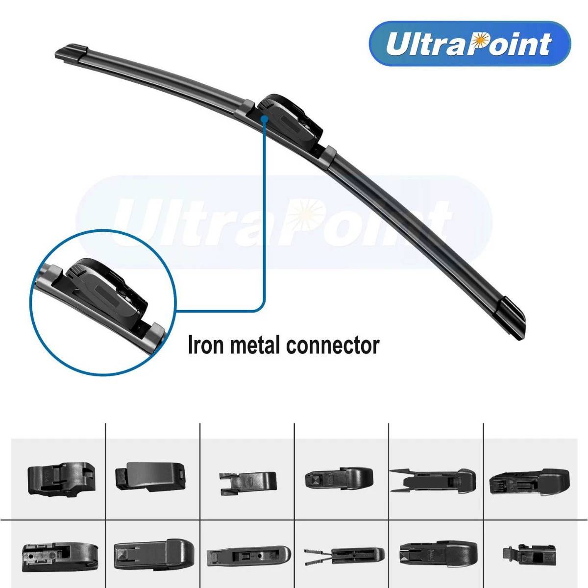 Balais d'essuie-glace multifonctionnels sans cadre (modèle à base en fer)